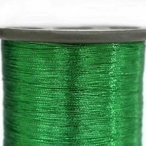 Metallic Zari Thread Embroidery Sewing and Jewelry For Making  Green 0.1MM 2Pcs - Image 2 of 4