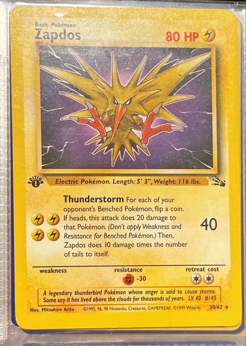 1995 zapdos pokemon cards 1st edition | eBay