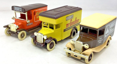 Hersheys Lieferfahrzeuge. 3er Set. Lledo.