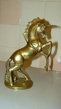 GATCO Brass Vintage Beautiful Unicorn Figurine 7.5" tall x 2.5" x 5.2"