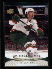 CAL CLUTTERBUCK 2011/12 UPPER DECK SERIES 1 #107 UD EXCLUSIVES #005/100 BA6417