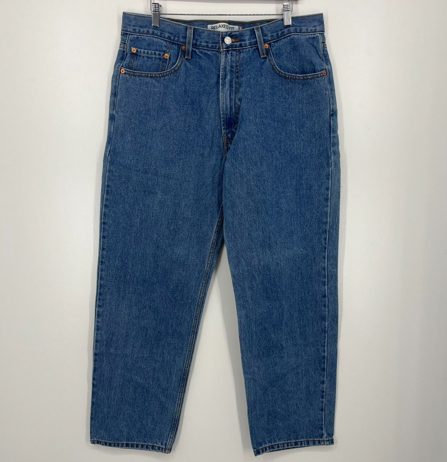 Men's Size 36 Blue 550 Relaxed Fit Straight Leg Cotton Vtg Y