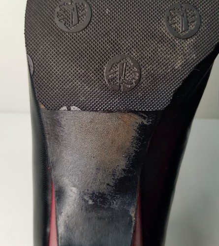 RUSSELL & BROMLEY SIZE 5UK EUR38 WOMENS BLACK LEATHER MID HEELED COURT SHOES Y2K - Picture 22 of 24