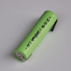 2 4v 1 2aaa Nimh Rechargeable Battery 500mah With Welding Taps For Shaver Razor Ebay