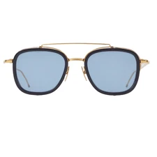 THOM BROWNE TB-808-C-NVY-GLD 51 51_21 18K gold-plated luxury sunglasses OP: €980