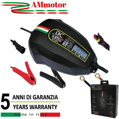 Motorcycle Charger BC Battery 3500 EVO + CARBON 150 Maintainer Made ITALY