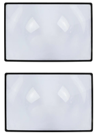 2X Leselupe Blattlupe 180X120Mm A5 Lupe Lesehilfe VergrößErung