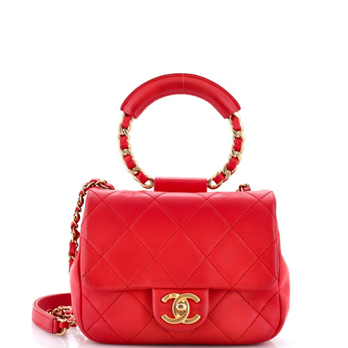 Chanel In The Loop Flap Bag Quilted Lambskin Small