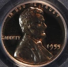 1955 P Lincoln Cent, Proof, PCGS PR66RD, Gorgeous Gem, Red, Mirrored!!