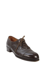 John Lobb Mens Leather Lace Up Oxford Dress Shoes Brown Size 8