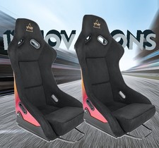 2x Innovations Frp-301 Large Prisma Fixed Back Bucket Racing Seat Black 2x Innovations Frp-301 Large Prisma Fixed Back Bucket Racing Seat Black