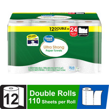Ultra Strong Paper Towels, 12 Double Rolls