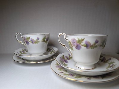 Vintage Paragon Fine Bone China 3pc Tea Set - Highland Queen
