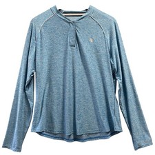 Coolibar Match Point Henley Womens Large Blue...
