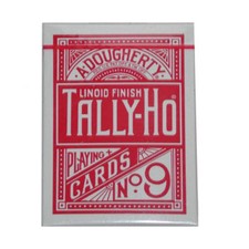 Cards Tally Ho Fan Back Poker size Red 