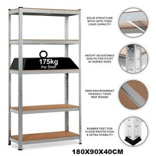 5-Tier Garage Shelving Units- Heavy Duty Racking for Home, Shed & Garage Storage