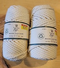 Yarn Bee Braided Basics Rope  40yd 5mm Natural 2 Skeins