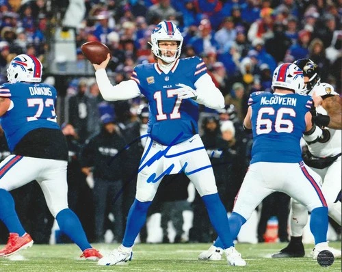 Josh Allen Signed Autographed Buffalo Bills 8x10 Photo COA/Matching Hologram