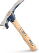ESTWING Bricklayer's/Mason's Hammer - 21 oz Masonry Tool with Forged Blue 
