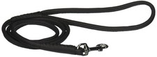 Dogline 1/4-Inch Wide Soft Padded Rolled Round Leather Dog Leash Lead, 4-Feet...