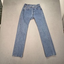 Vintage Levis 501 Jeans Mens Blue Wash Made In USA Straight 90s Fits 24x30