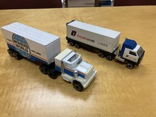 Vintage Clover Movers World U-haul Van Lines Semi Tonka Transcon Lines