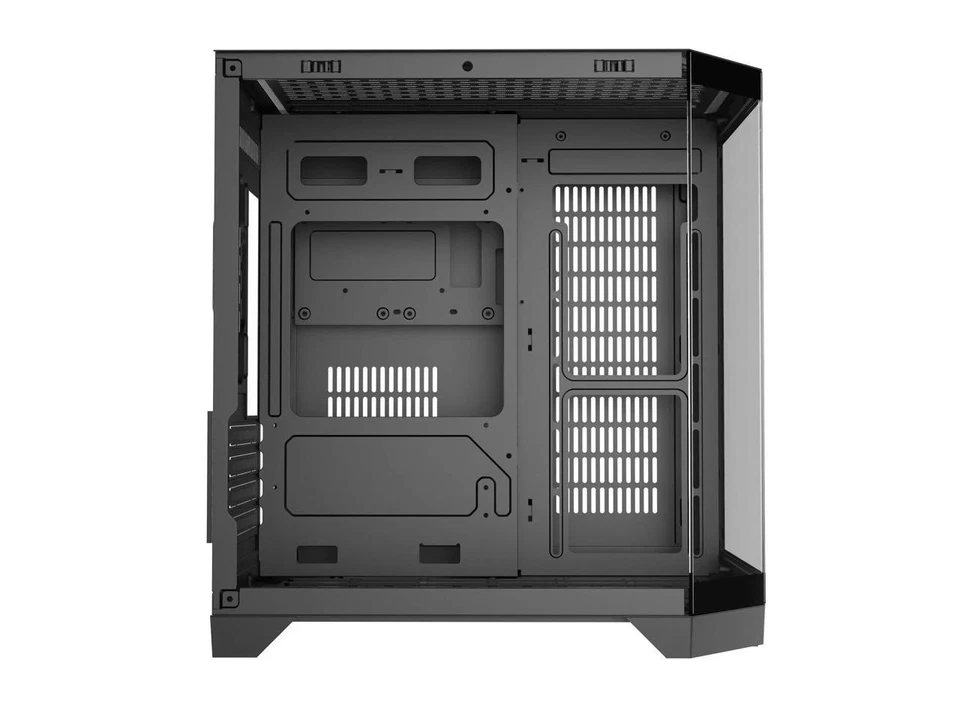 DIYPC DIY-CUBE03-BK Black Dual USB3.0 Tempered Glass Micro ATX Gaming Computer C - Image 4 of 4