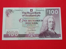 ROYAL BANK OF SCOTLAND PLC £100 DATED 1998 A2 336011 MATHEWSON SIGNATURE GEM UNC