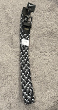 NIKE GOLF MEN'S MULTI-WEAVE STRETCH WOVEN BELT BLK/GRY/NVY SIZE: S 32-34 1427