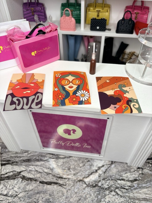 Integrity Toys  Peace 'N Harmony Poppy Parker  Doll Posters & Soda Pop Bottle