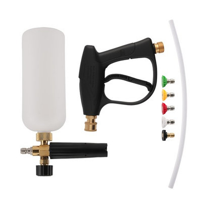 #ad 1 4quot; Snow Foam Gun Pressure Washer Soap Lance Car Wash Kit with 5 Nozzles $25.70