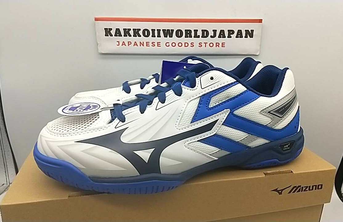 Mizuno Table Tennis Shoes WAVE KAISERBURG 8 White/Navy 81GA242001