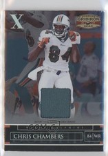 2007 Donruss Gridiron Gear Silver X's Materials 91/160 Chris Chambers #56 0q4x