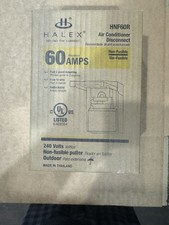 New Lot Of 10 Halex HNF60R 60Amp 240V A/C Disconnect Non Fusible Puller
