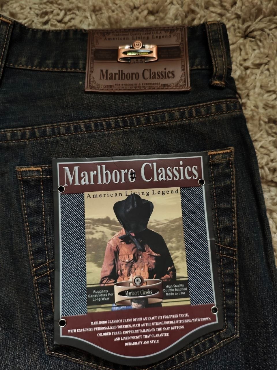 Marlboro Classics Men's Blue Denim Jeans Size S31 L34 image 4