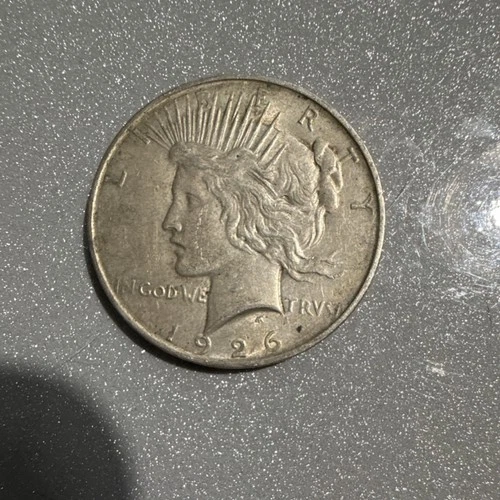 1926 Peace Dollar $1 Silver Coin Circulated 0.9 Fineness Uncertified US