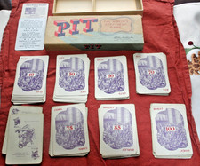 Vintage 1947 Pit Card Game Complete Box W/Original Instructions Parker Brothers