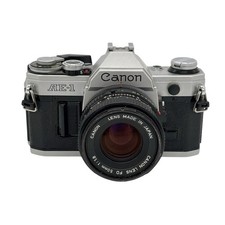 Canon AE-1 35mm SLR Film Camera MF FD 50mm f/1.8 Lens Tested - Light Meter Inop