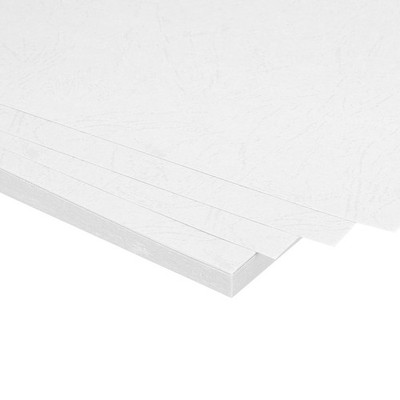 50Pcs Texture Paper Binding Covers, 8.3x11.7'', 58 Lb, Bright White