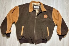 VTG Vassar Taxidermi Deerskin SAFARI CLUB Suede Hunting Jacket Brown XL USA Made