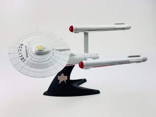 Vintage Franklin Mint Star Trek USS Enterprise Diecast Spaceship 15" w/ Stand