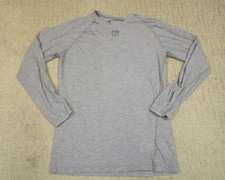 Tyndale FR Shirt Men Small Gray Base Layer Flame Fire Resistant Long Sleeve CAT1