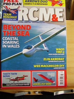 RCM&E MODEL AIRCRAFT MAG MARCH 2022 TEAM MINIMAX VOGEL FLY BOO WACO YMF-5