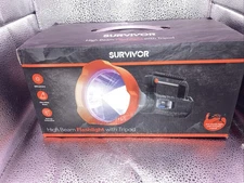 Survivor High Beam Flashlight With Tripod 600 Lumens