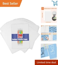 White Carbon Transfer Paper Graphite Tracing Paper 200 Sheets Art Craft Supplies