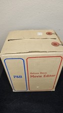 P B Deluxe 8mm Movie Editor Console/Tabletop with Accessories and Box