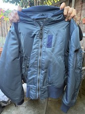 Vintage U.S. Air Force MA-1 Flight Bomber Jacket Sz L Military USAF Weintraub
