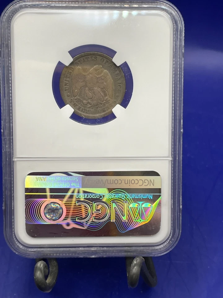 1875-CC Twenty Cent Piece NGC VG-8 - Image 3 of 4