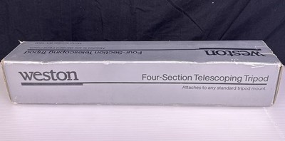 New Weston Four-Section Telescoping Tripod Model # WX-4000 Open Box