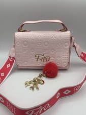 FAO Schwarz Glamour Pink Purse Shoulder/Hand Bag Girls With Bag Charm EUC 1129